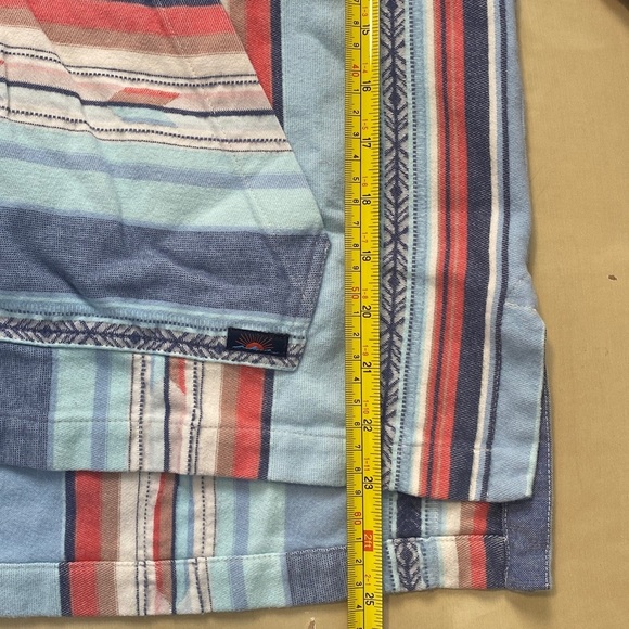 Faherty Womens Baja Hoodie Sierra Paradise Cotton Blend Sz Medium M Aztec Cozy - Picture 6 of 9